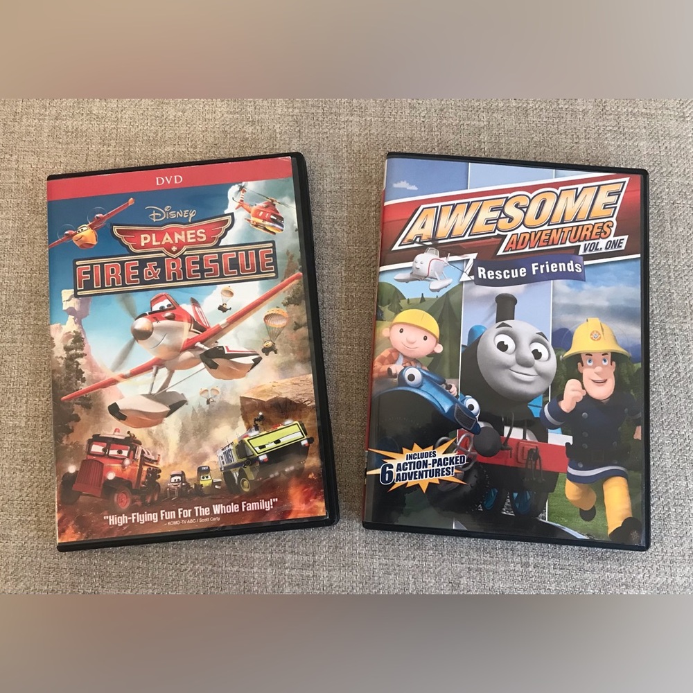 Awesome Adventures Rescue Friends (Vol 1) & Disney Planes Fire & Rescue DVD’s